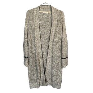 Rd Style‎ Woman's Cardigan Sweater Gray Open Front Long Drape Size Medium VTG